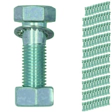 M16 (16mm) x 55mm High Tensile Tow Bar Ball Fixing Bolts Washers + Nuts 100 Pack