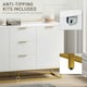 image 6 of HOMCOM Sideboard Storage Cabinet with Adjustable Shelves White
