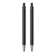 image 2 of MidOcean Orwell Recycled Aluminium Pen Set (Pack of 2) - Black - One Size