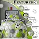 image 3 of VELVETIO Football Stamp Duvet Cover Set Easy Care Polycotton Kids Beddings Grey | Double