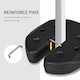 image 4 of Outsunny Gazebo Weights Set of 4 with Reinforce Pins, Total 12KG
