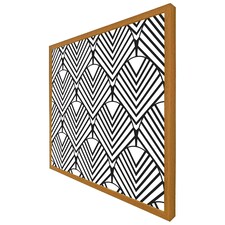 Black geometric decoration (Picture Frame) Brown | Oak | L
