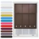 image 1 of FURNISHED Roller Blinds Daylight Round Eyelet Light Filtering Easy Fit Trimmable Window Blind | Brown | Mocha | (W) 155cm x (L) 165cm