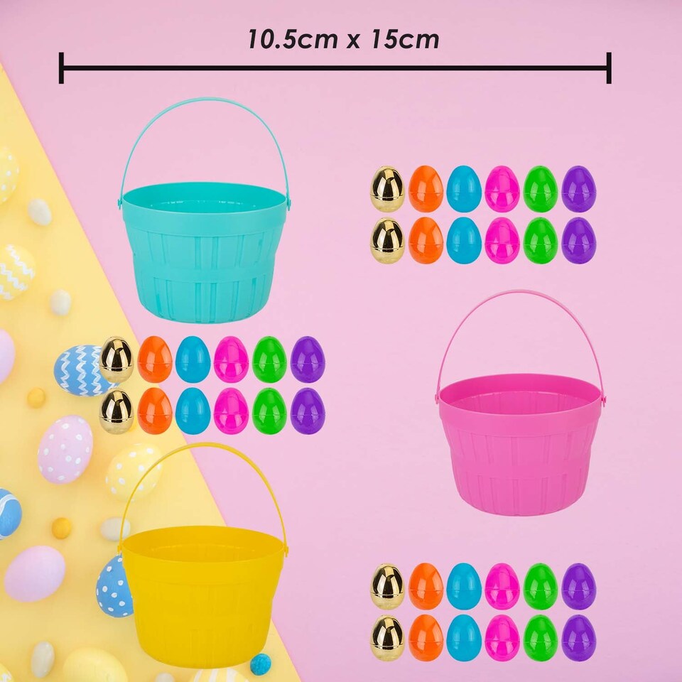 image 1 of vfm-estore Easter Egg Hunt Set 10.5cm x 15cm Multicolour, Pack of 3