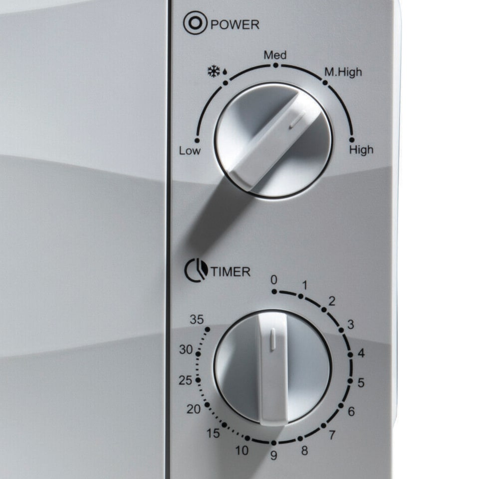 image 1 of Daewoo Microwave 20L 700W 5 Power Levels Defrost Function Dial Controls KOR6L77