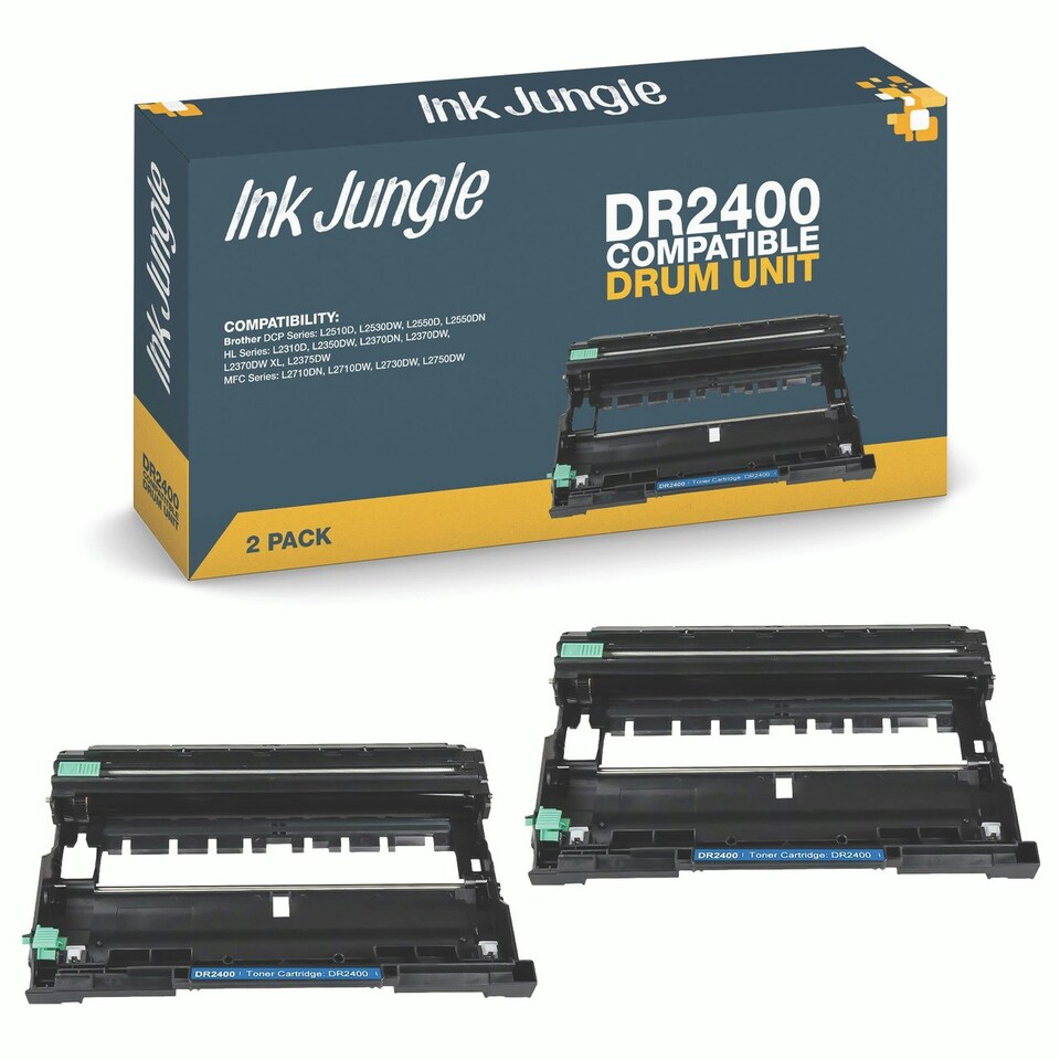 image 1 of 2x Compatitble Brother DR2400 Drum Units N/A