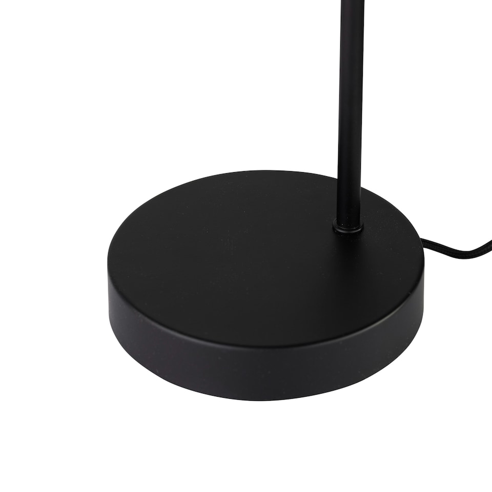 image 1 of Victoria - Black Touch Lamp with Frosted Glass Shade Black | White