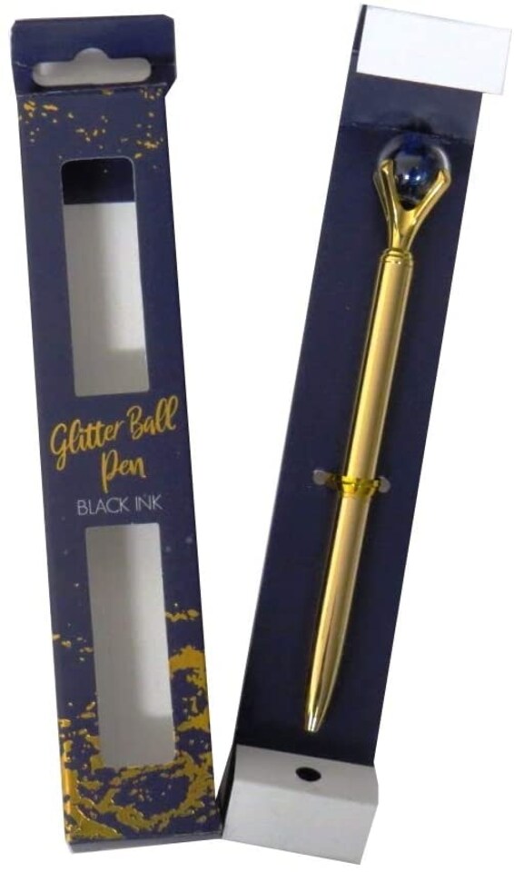 image 1 of Jewel Glitter Ball Pen From The Opulent Geo Collection