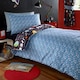 image 2 of Portfolio Home Planets Bed Duvet Cover and Pillowcase Bed Set Bedding Dark Multi | Single