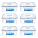 image 1 of LocknLock Food Storage Container Airtight Leakproof Microwave Safe Transparent Food Box 870ml Pack of 6