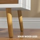 image 5 of HOMCOM Bedside Table with 2 Drawers for Bedroom, Living Room