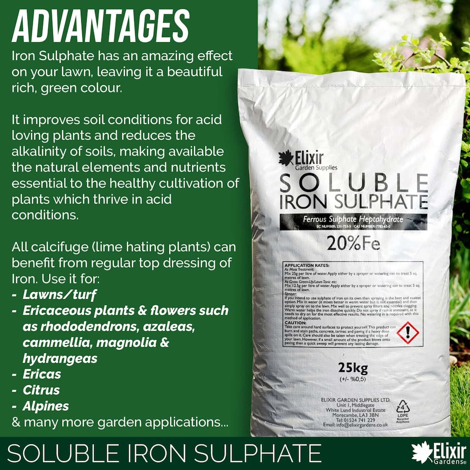 image 1 of Elixir Gardens Sulphate of Iron bag x 5kg