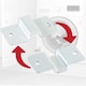 image 9 of SPARES2GO Integrated Door Hinge Fixing Kit for Logik LI8W6D17 LI8W6D20 LIW714W15 LIW714W20 LIW814W15 LIW814W20 Washing Machine Chrome