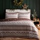 image 1 of Fusion Christmas Fairisle Duvet Cover Set Natural