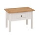 image 1 of Panama 1 Drawer Coffee Table - L60 x W100 x H44 cm - White/Natural Wax White