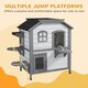 image 6 of PawHut Kitten Condo with Openable Roof, Catio Enclosure Furniture, White