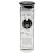 image 3 of Clear Glass Cylinder Storage Jars With Black Lid Airtight Coffee Tea Sugar Spice | Clear | Clear | 3x 1320ml Jars