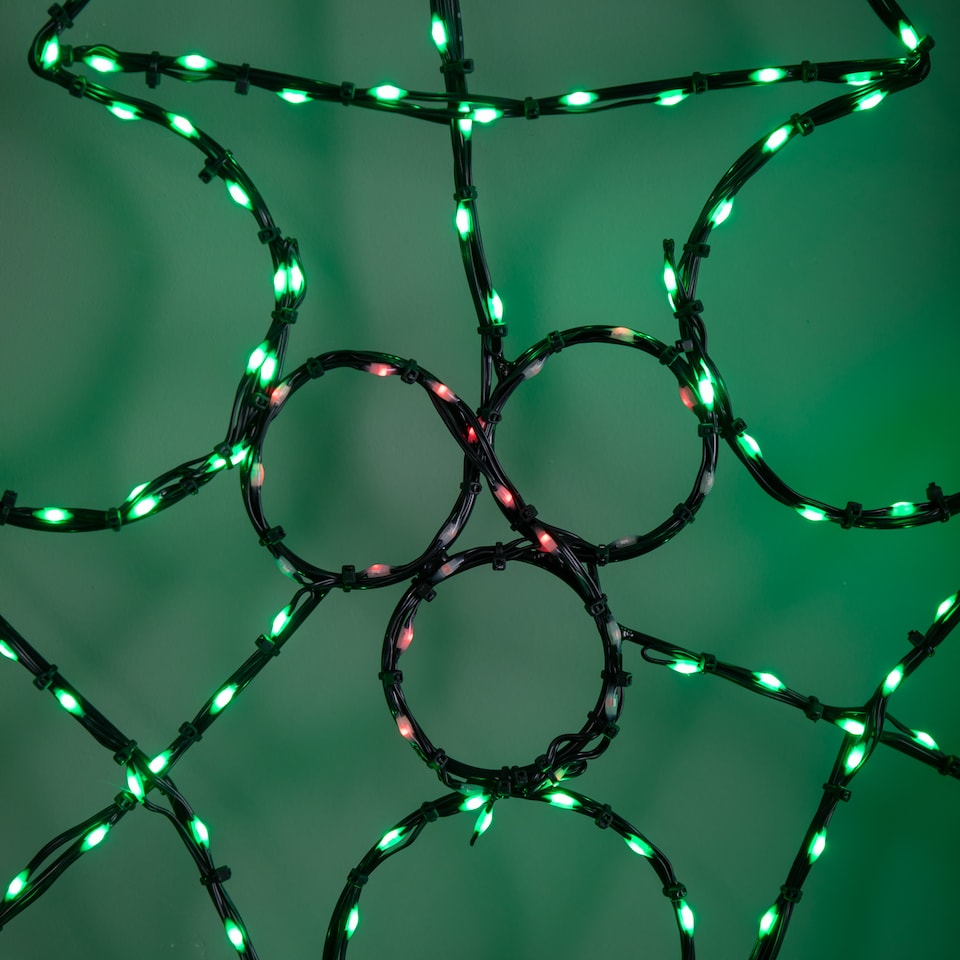 image 1 of 64cm Light up FlexiBrights Christmas Holly and Berries Decoration with 268 Green & Red LEDs