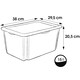 image 5 of Keeeper Peppa Pig Storage Box with Lid 15 Litre Transparent