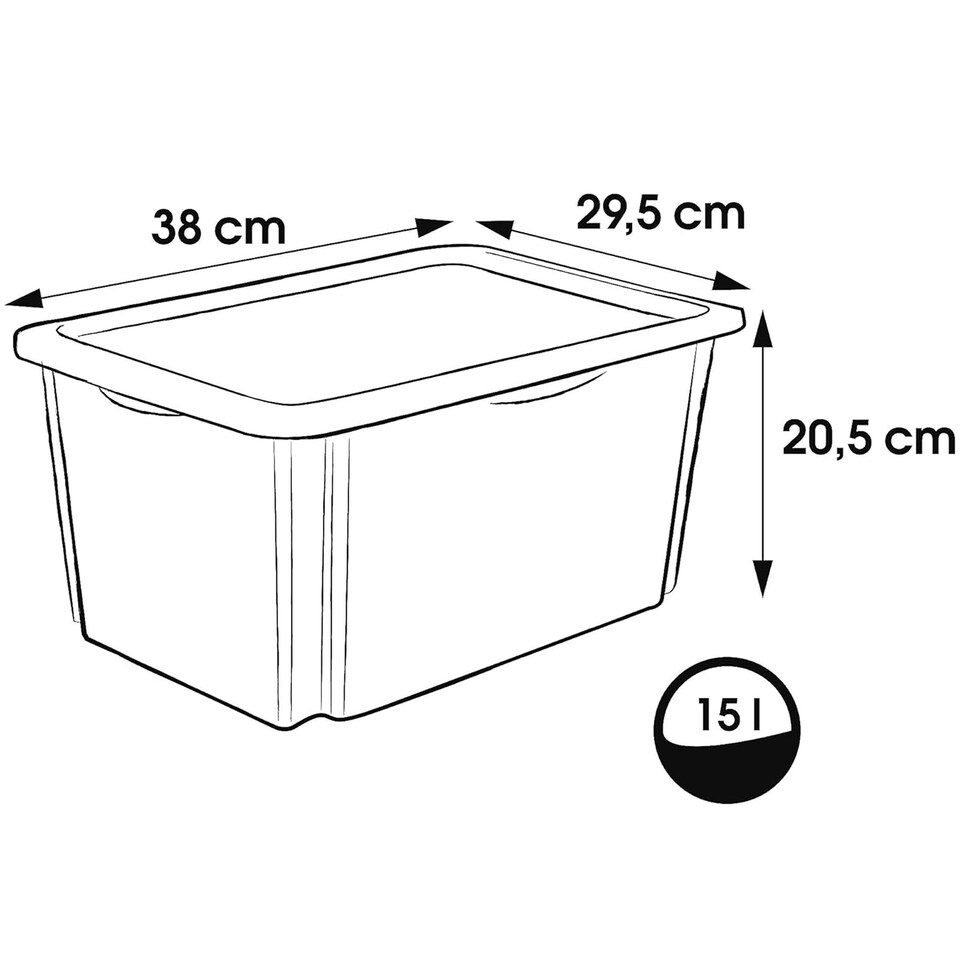 image 1 of Keeeper Peppa Pig Storage Box with Lid 15 Litre Transparent