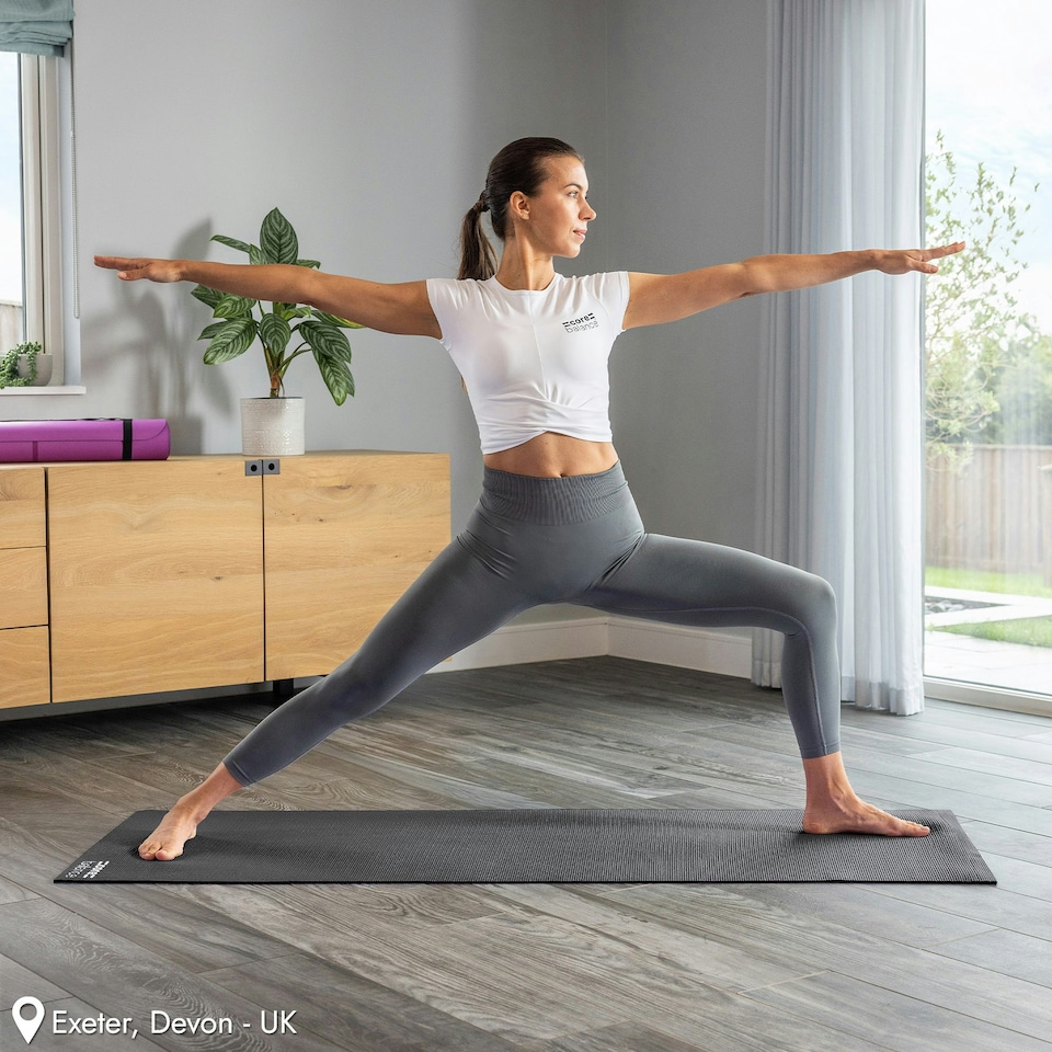 image 1 of Non Slip Yoga Mat (6mm Thick) - Black