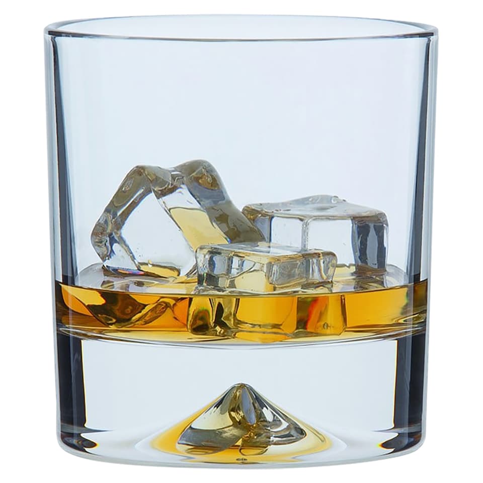 image 1 of Dartington Crystal Dimple Double Old Fashioned Whisky Glasses Set Of 2