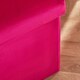 image 4 of OHS Matte Velvet Soft Foldable Cube Footstool Seat Storage Organiser Ottoman Pink | Bright Pink