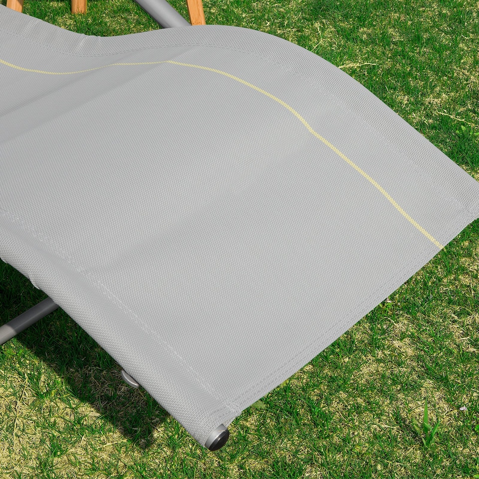 image 1 of SoBuy OGS28-HG,Outdoor Garden Rocking Sun Lounger Recliner