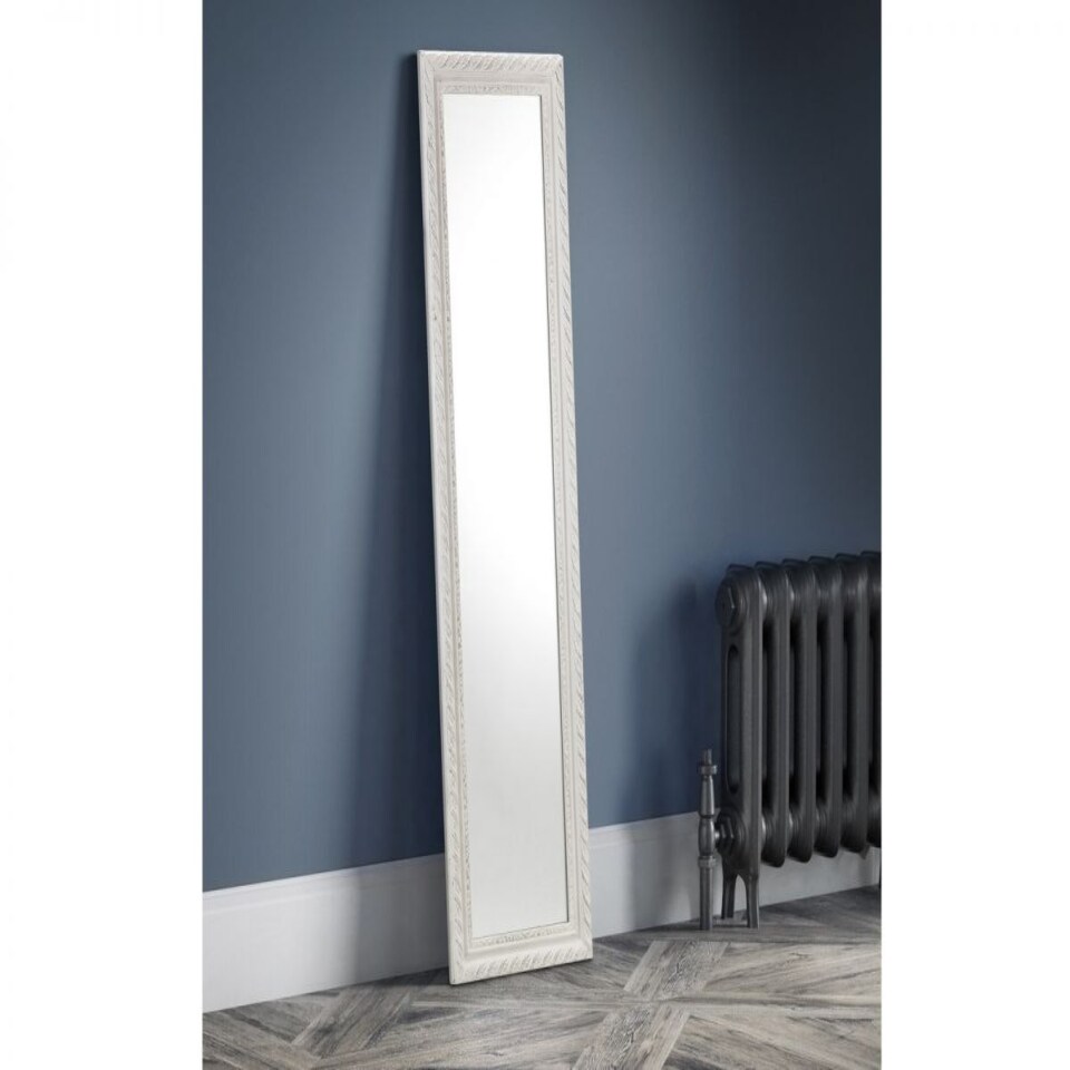 image 1 of Allegro White Dress Mirror