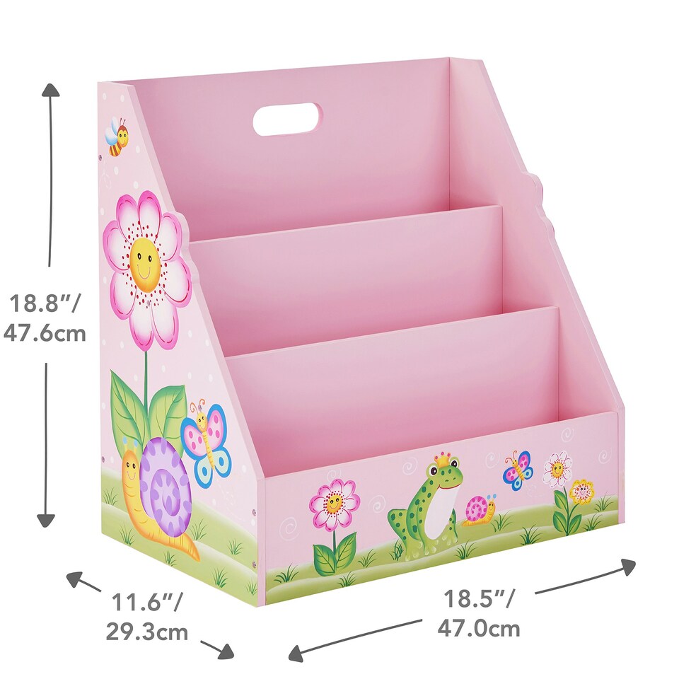 image 1 of Teamson Kids Magic Garden Toddler Bookshelf