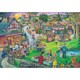 image 1 of The House of Puzzles, Sixties Green - 1000 Piece Jigsaw Puzzle