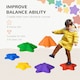 image 6 of Outsunny 6-Piece Balance Stepping Stones Stackable Non-slip Obstacle Course