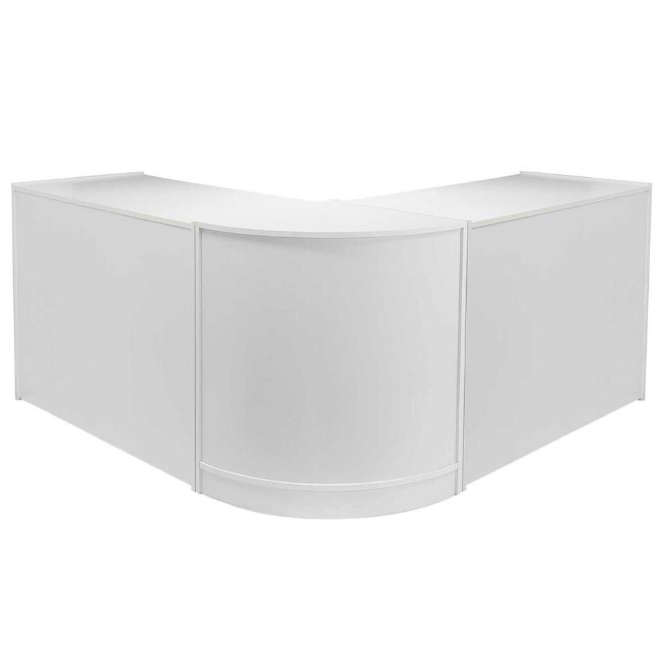 image 1 of Zodiac Brilliant White Shop Counter & Retail Display Set White
