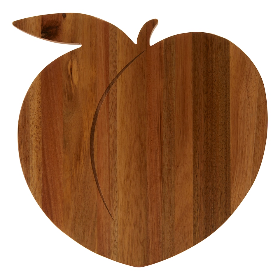 image 1 of Interiors by Premier Peach Design Chopping Board, Natural Wood Chopping Board For Kitchen Counter Top, Wood Chopping Board