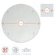 image 3 of Harbour Housewares Clear Glass Placemats & Coasters - 12pc Round Dining Set - 30cm Table Protection Clear