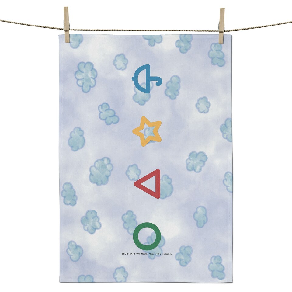 image 1 of Squid Game Honeycomb Shapes Tea Towel N/A