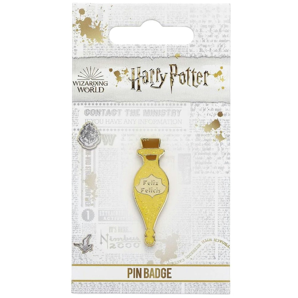 image 1 of Harry Potter Felix Felicis Badge - Yellow/Brown - One Size