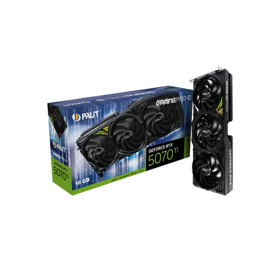 image 1 of PALIT NVIDIA GeForce RTX 5070 Ti 16GB GamingPro-S Blackwell Graphics Card