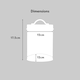 image 3 of Cooks Professional 3-Piece Kitchen Storage Set | Tea Coffee Sugar Cannisters | Red & Silver