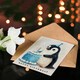 image 4 of Cute Cake Cartoon Kids Girl Boy Penguin Child Baby Birthday Card