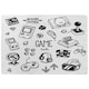 image 1 of Game doodles (Rug) Black | XL: 160x230cm