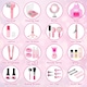 image 7 of Kids Hair Salon Play Set Pretend Hairdressing Makeup Kit with Lights Sounds Unicorn Apron Carry Bag