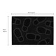 image 5 of JVL Footprint Rubber Scraper Doormat 40x60cm, Black