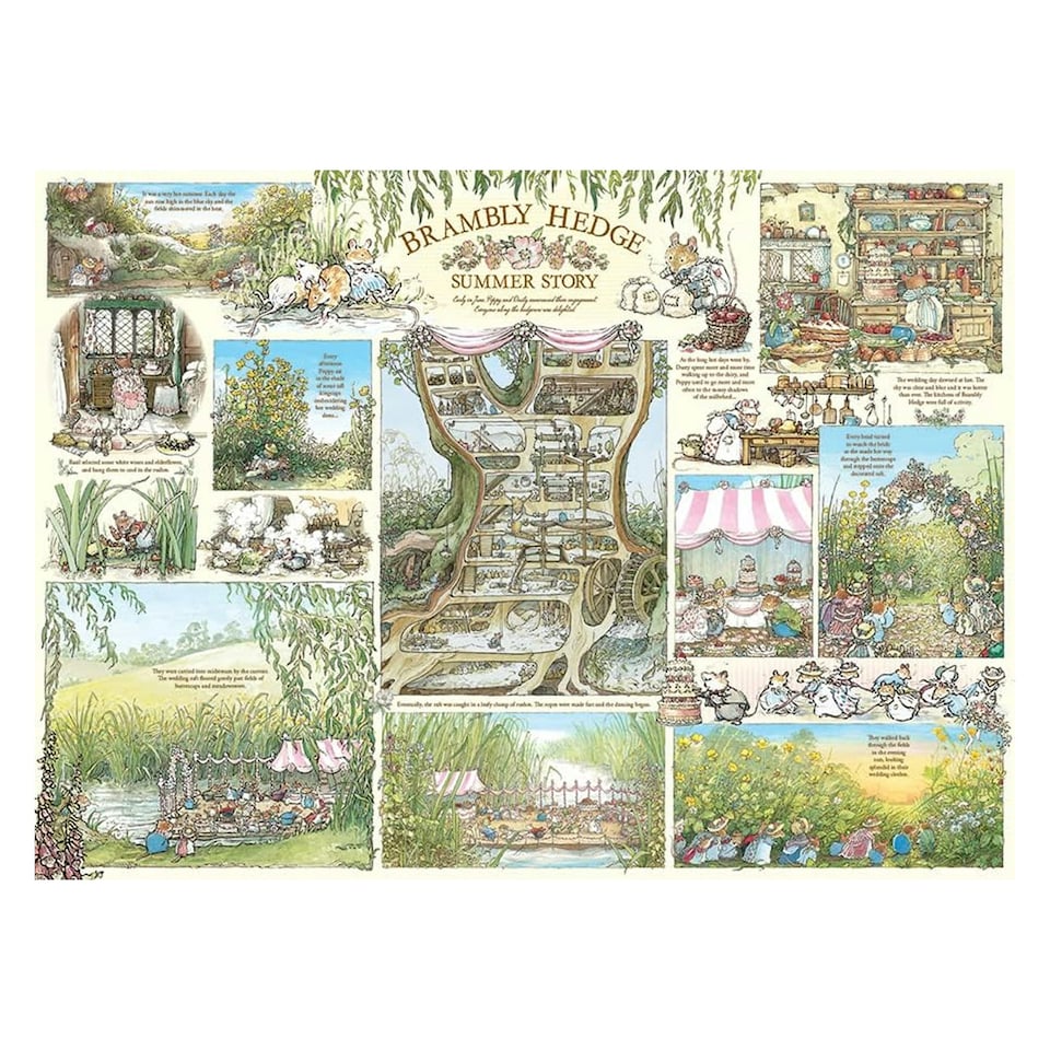image 1 of Cheatwell Games Brambly Hedge Summer Story Jigsaw Puzzle 1000 Pieces