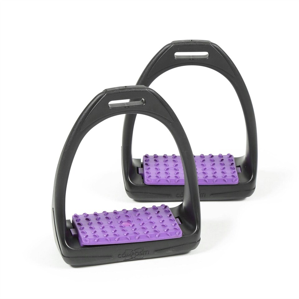 image 1 of Shires Compositi Reflex Stirrups Blue | One Size