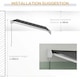 image 8 of Outsunny 4 x 3(m) Electric Retractable Awning Sun Canopies for Door Window 