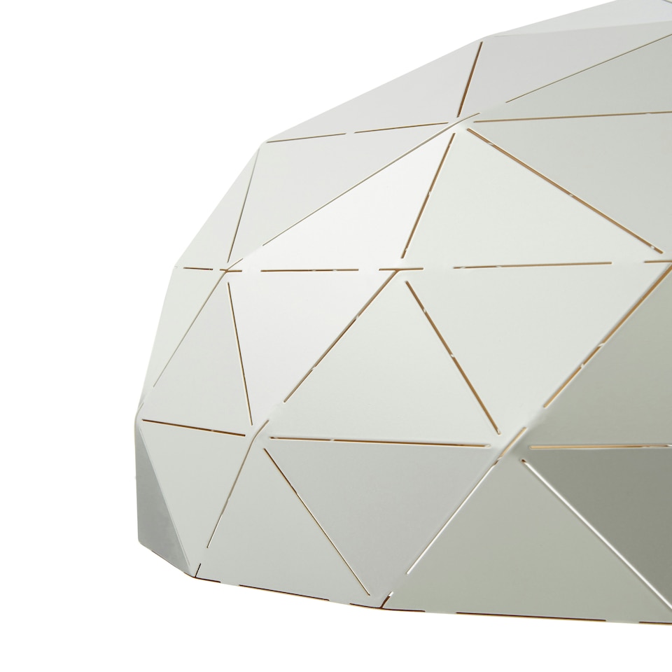 image 1 of Interiors by Premier Small Silver Dome Pendant Light