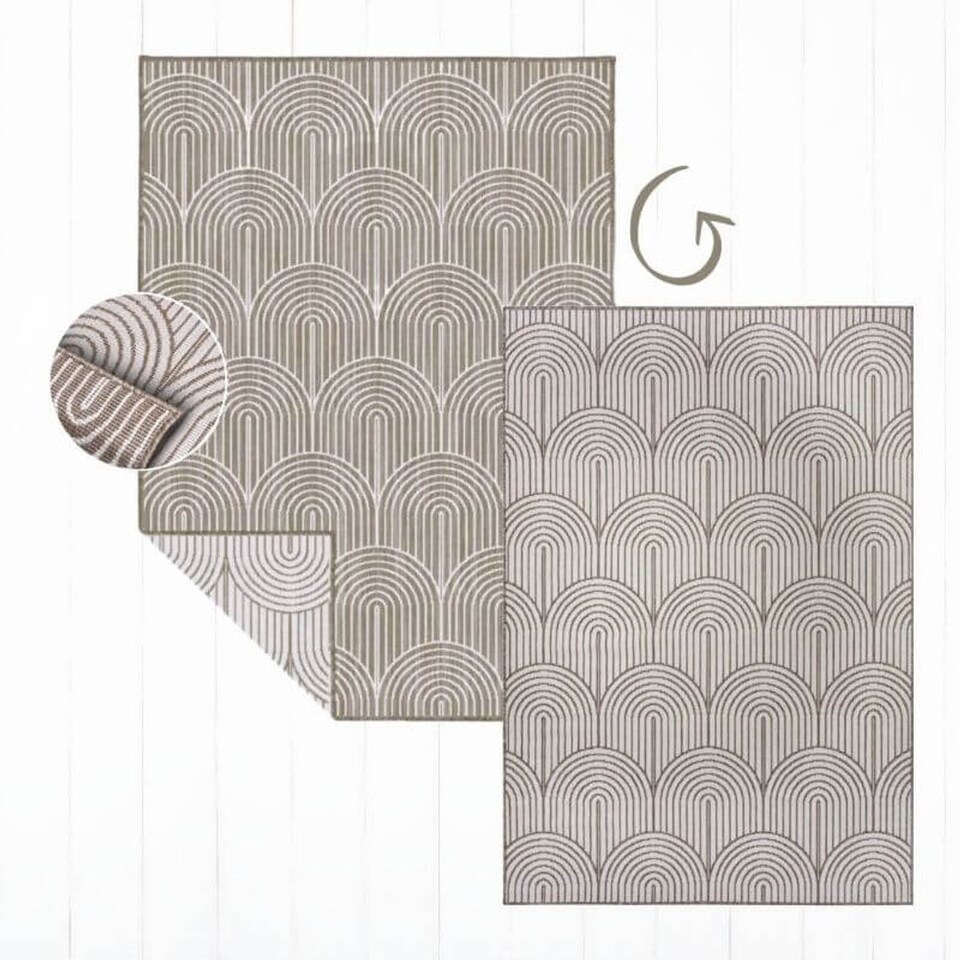 image 1 of The Rugs Flatweave Indoor Outdoor Reversible Rug Pangli Durable Polypropylene