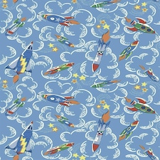 Cath Kidston Rockets Blue Wallpaper