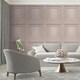 image 2 of Belgravia Amara Wood Panel Vinyl Textured Wallpaper - Blush Pink - 10m x 53cm Pink